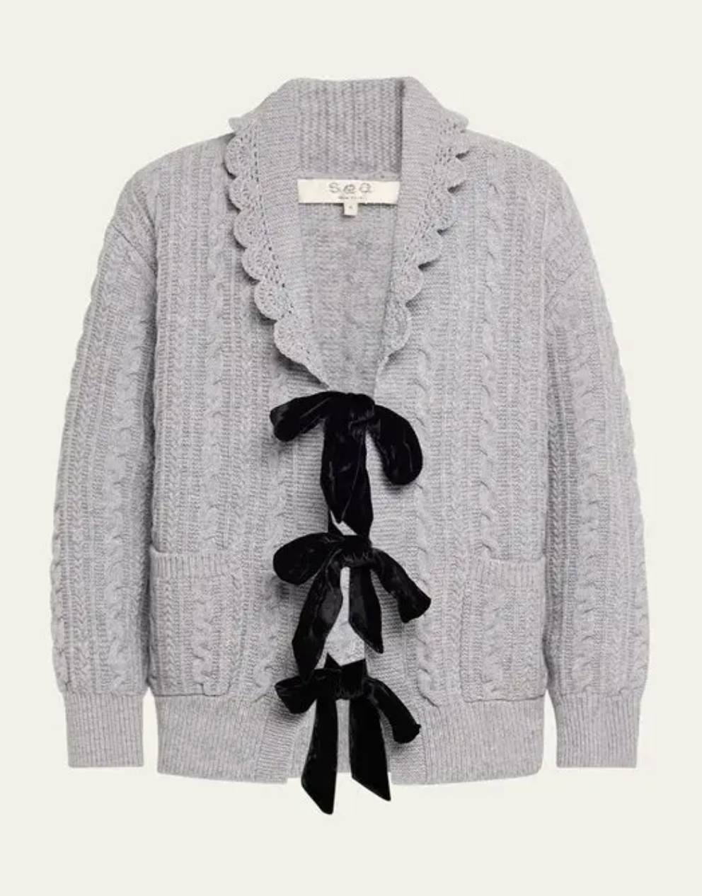 Sea New York Mariella Tie-Front Cardigan size S