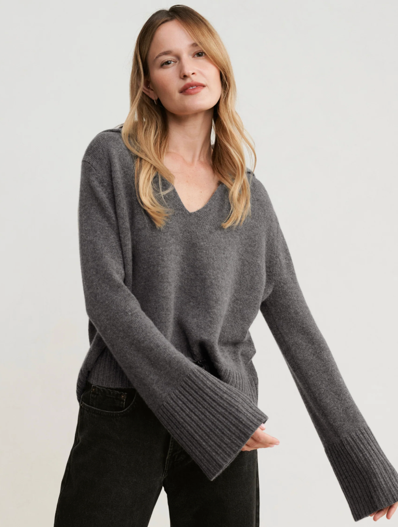 Jenni Kayne Frances Polo Sweater size S