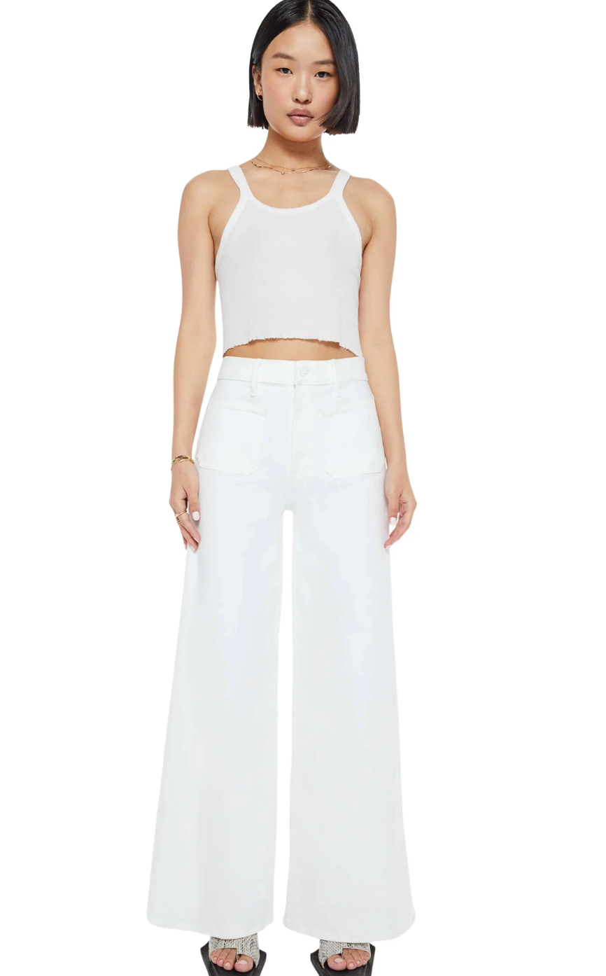 Mother Patch Pocket Undercover Sneak Wide Leg Jeans size 27