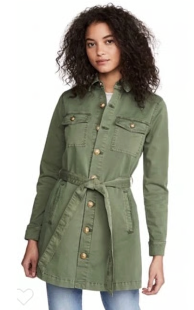 L'Agence Safari Belted Long Jacket size S