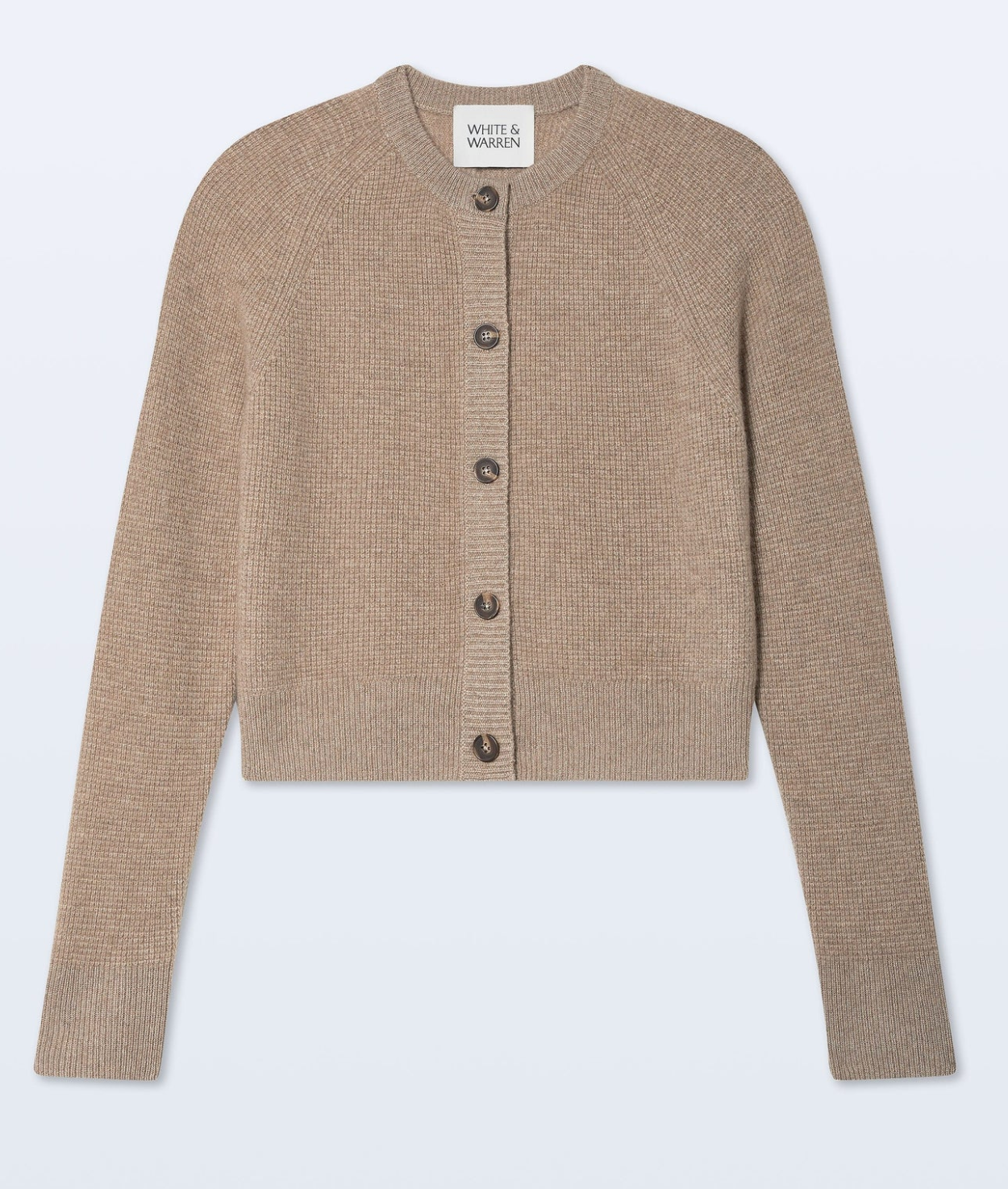 White and Warren Waffle Cashmere Cardigan size S