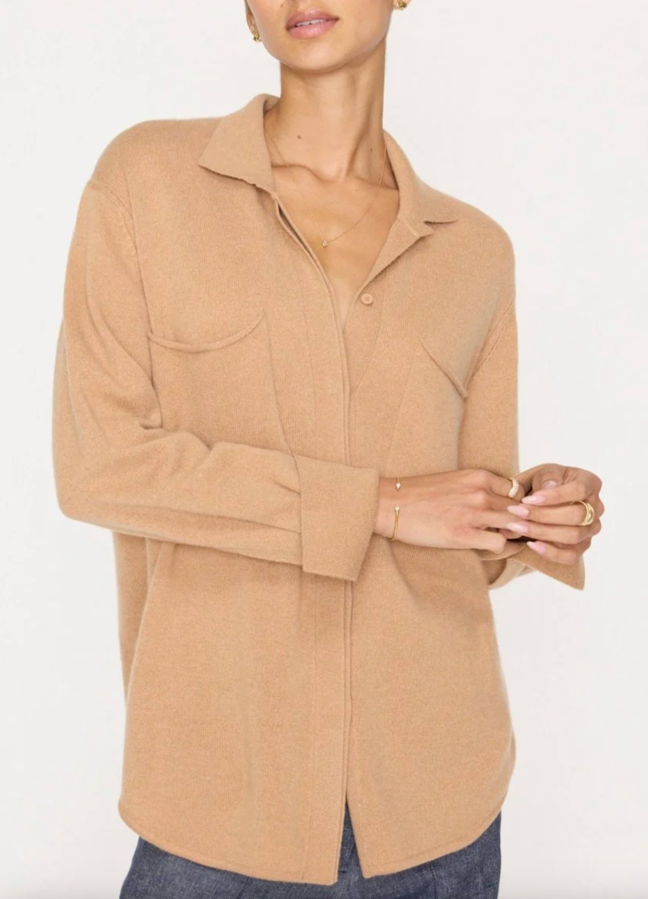 Brochu Walker The Andre Luxe Cashmere Shacket size M