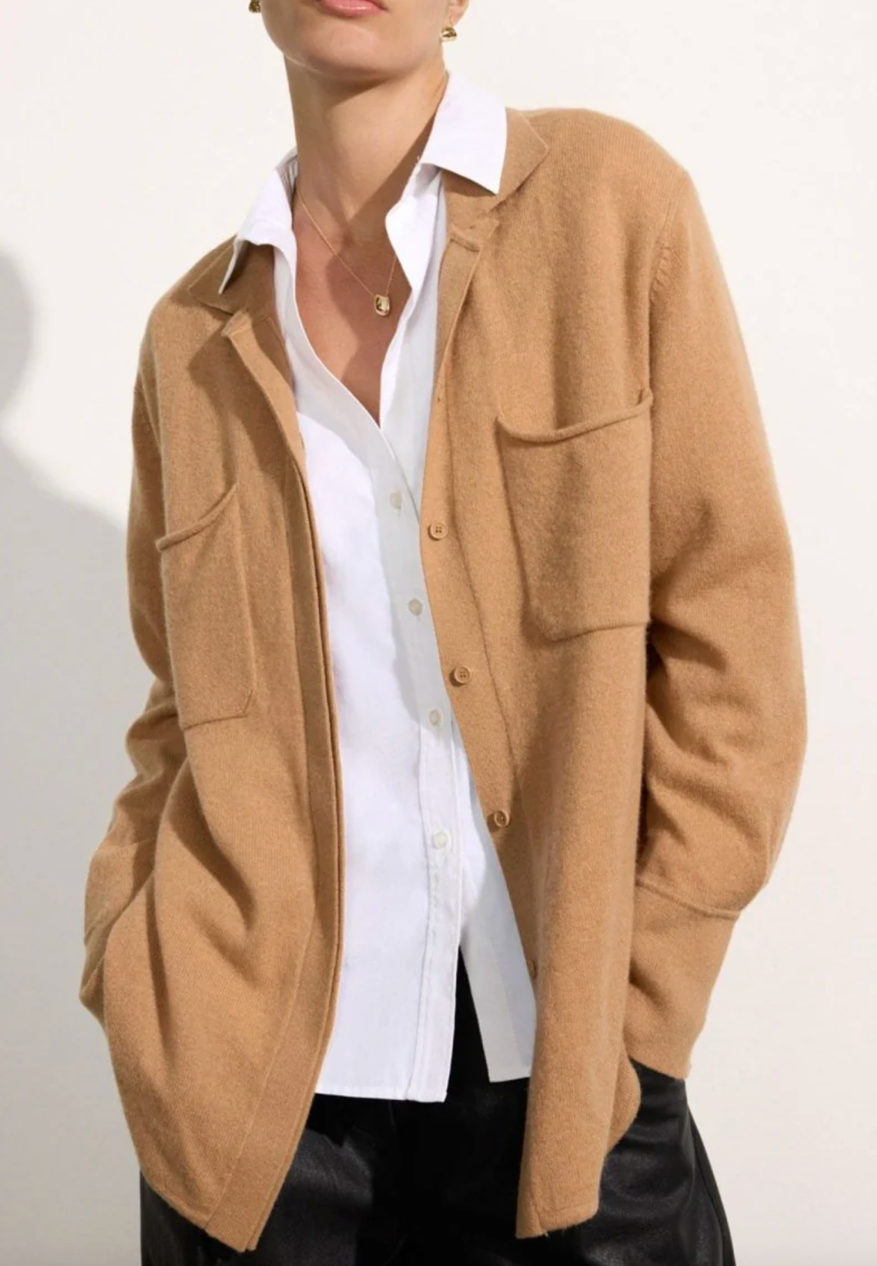 Brochu Walker The Andre Luxe Cashmere Shacket size M