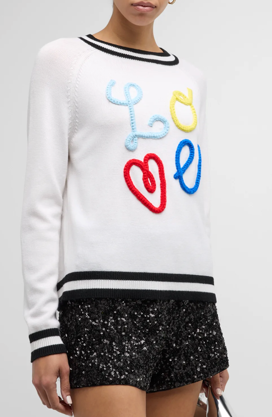 Alice and Olivia Albina Love Pullover Sweater size S