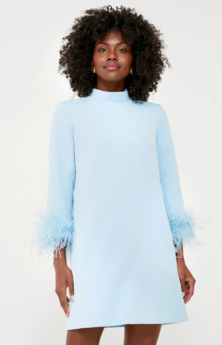 Tuckernuck Feather Mod Ellie Dress Light Blue size XS