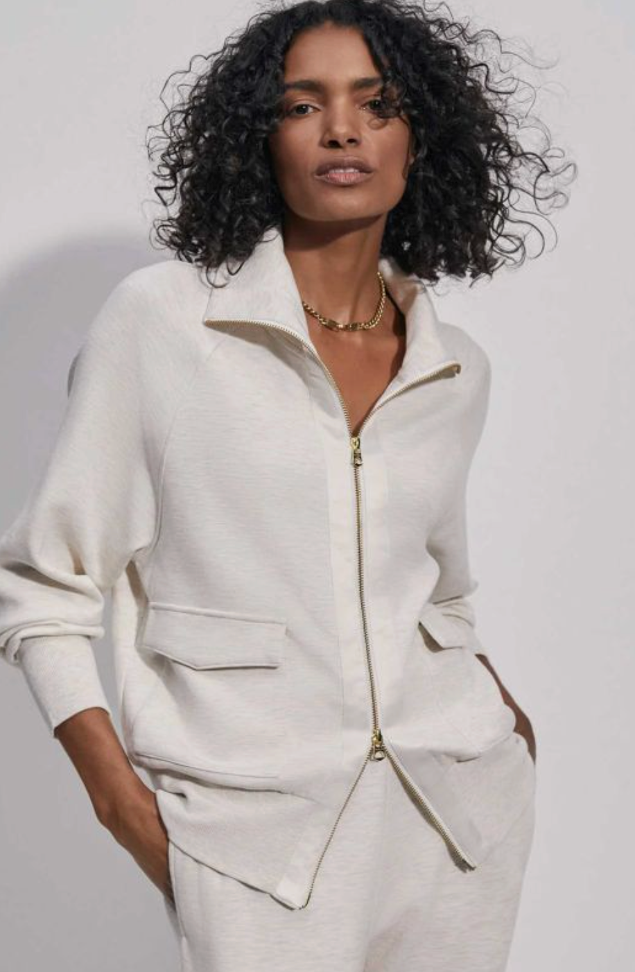 Varley Roxbury Zip Through Jacket size S