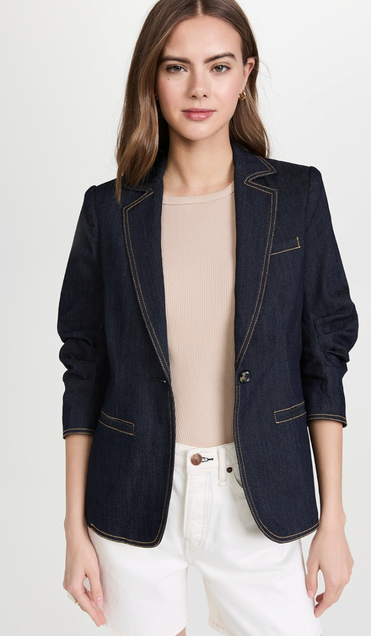 Cinq a Sept Denim Khloe Blazer size 10