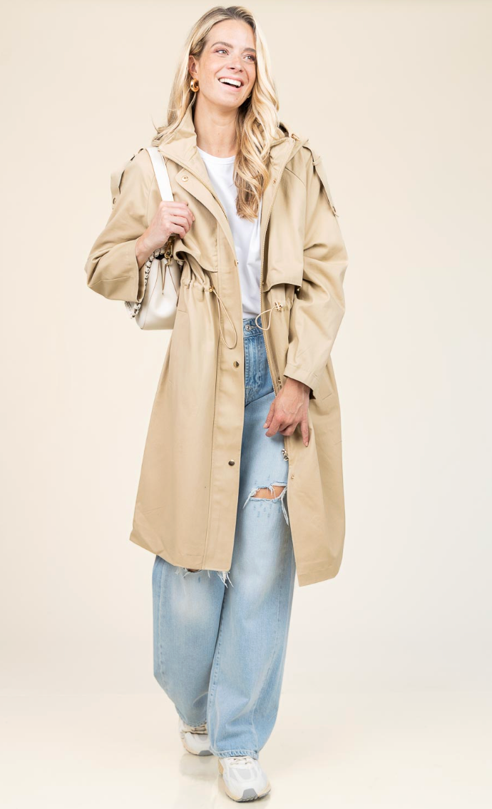 Ba&sh Ted Trenchcoat Jacket size 1 - small