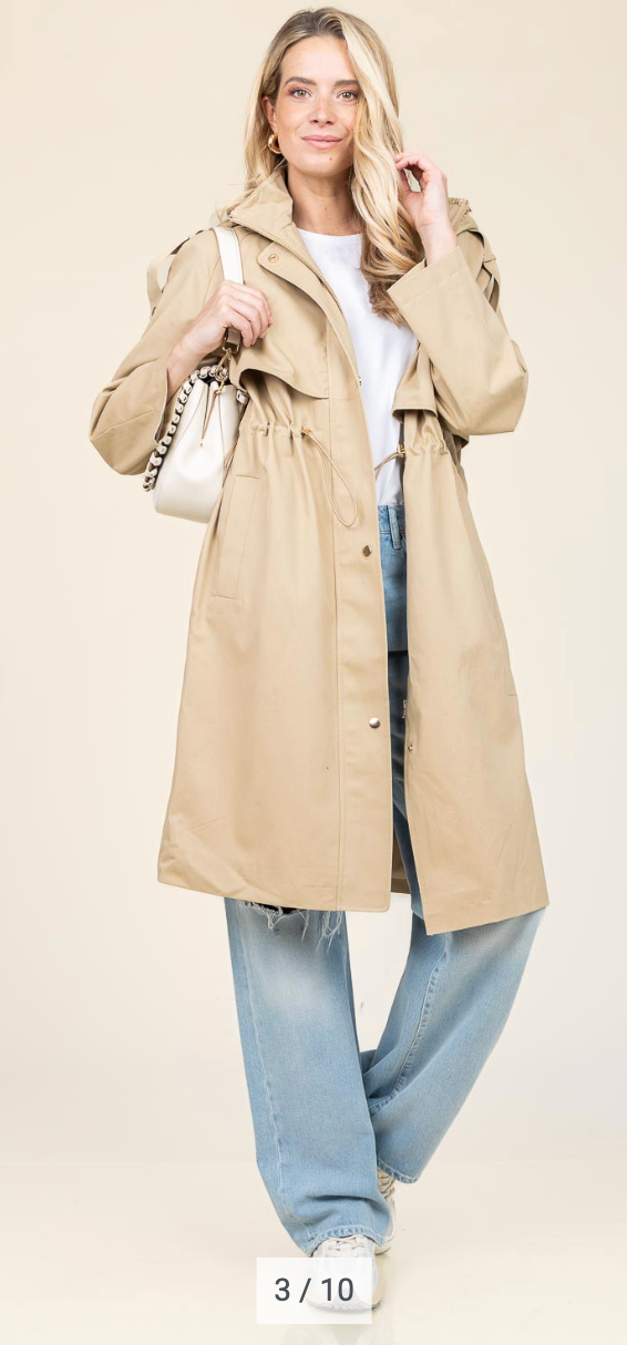 Ba&sh Ted Trenchcoat Jacket size 1 - small
