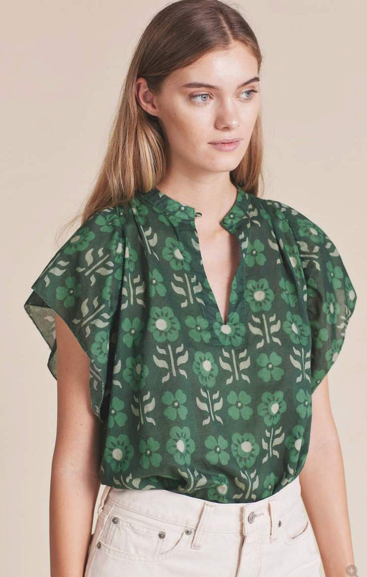 Trovata Birds of Paradis Brett Blouse size XS