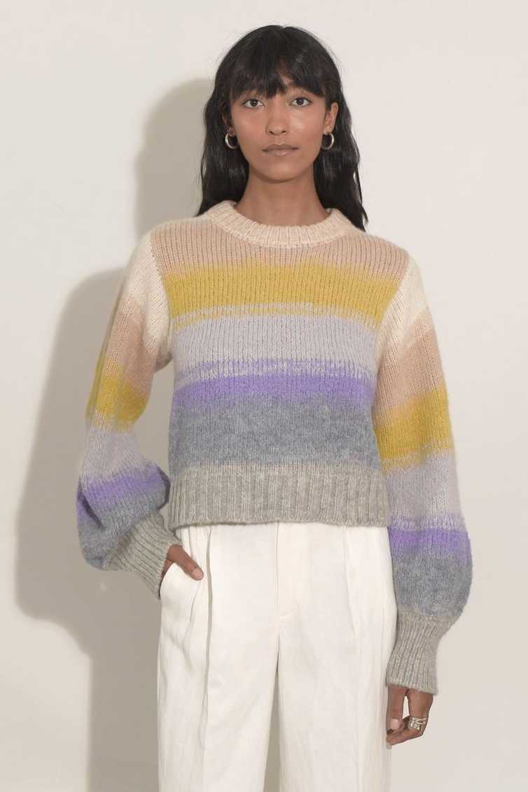 Eleven Six Joy Ombre Crew Neck Alpaca Sweater size L