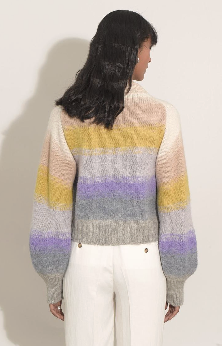 Eleven Six Joy Ombre Crew Neck Alpaca Sweater size L