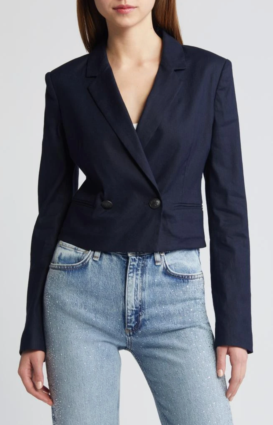 Rag and Bone Josie Linen Blend Blazer size 4