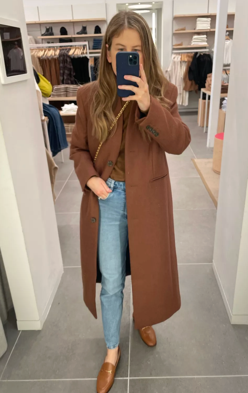 J. Crew Palais Topcoat in Italian Melton Wool Blend size 8