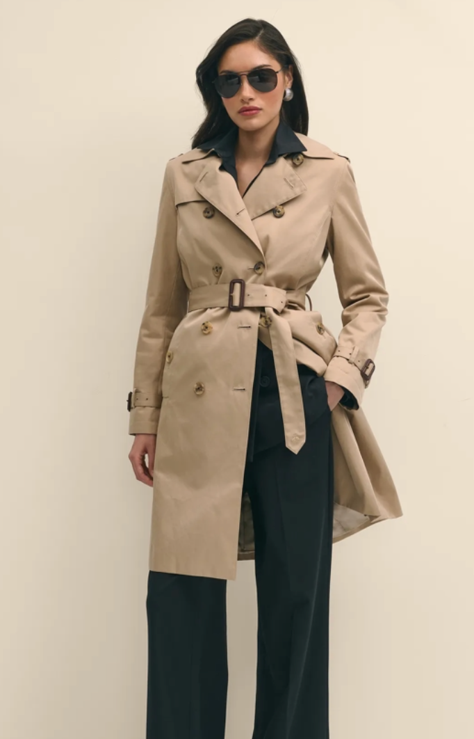 Brooks Brothers Water Repellent Trench Coat With Zip-Out Lining size 6 PETITE