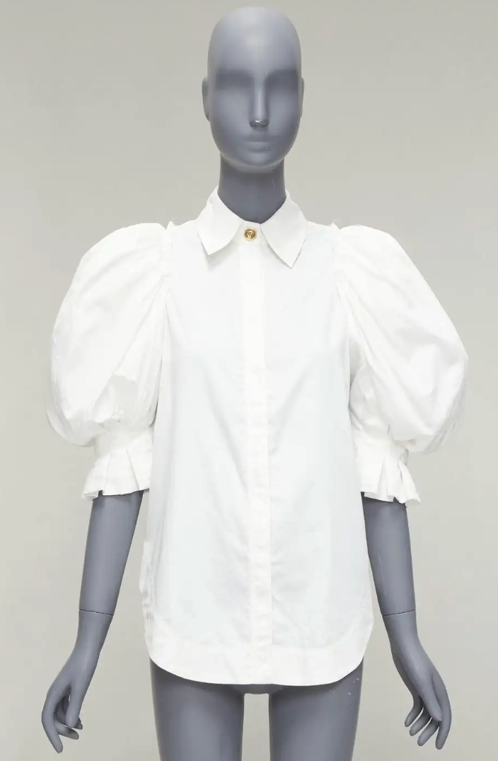 Aje Eucalypt Puff Sleeve Shirt size US 8