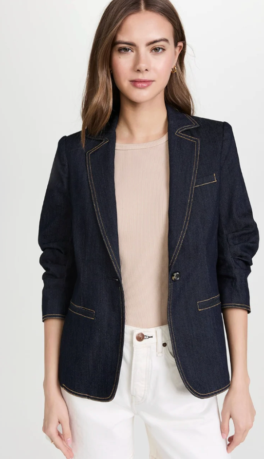 Cinq a Sept Denim Khloe Blazer size 6