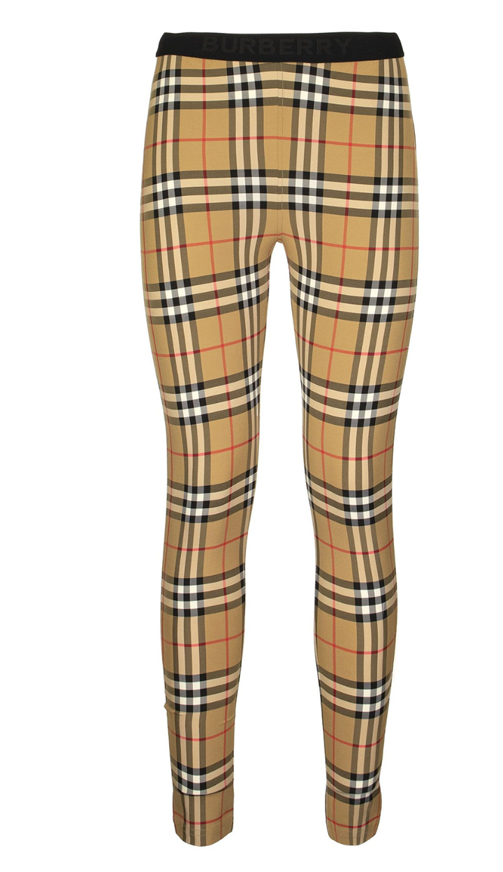 Burberry Check Turtleneck Zip Top and Vintage Check Leggings size S