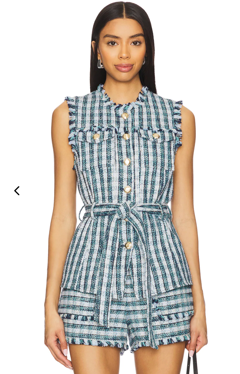 Cinq a Sept Matilda Tweed Reenee Vest size M