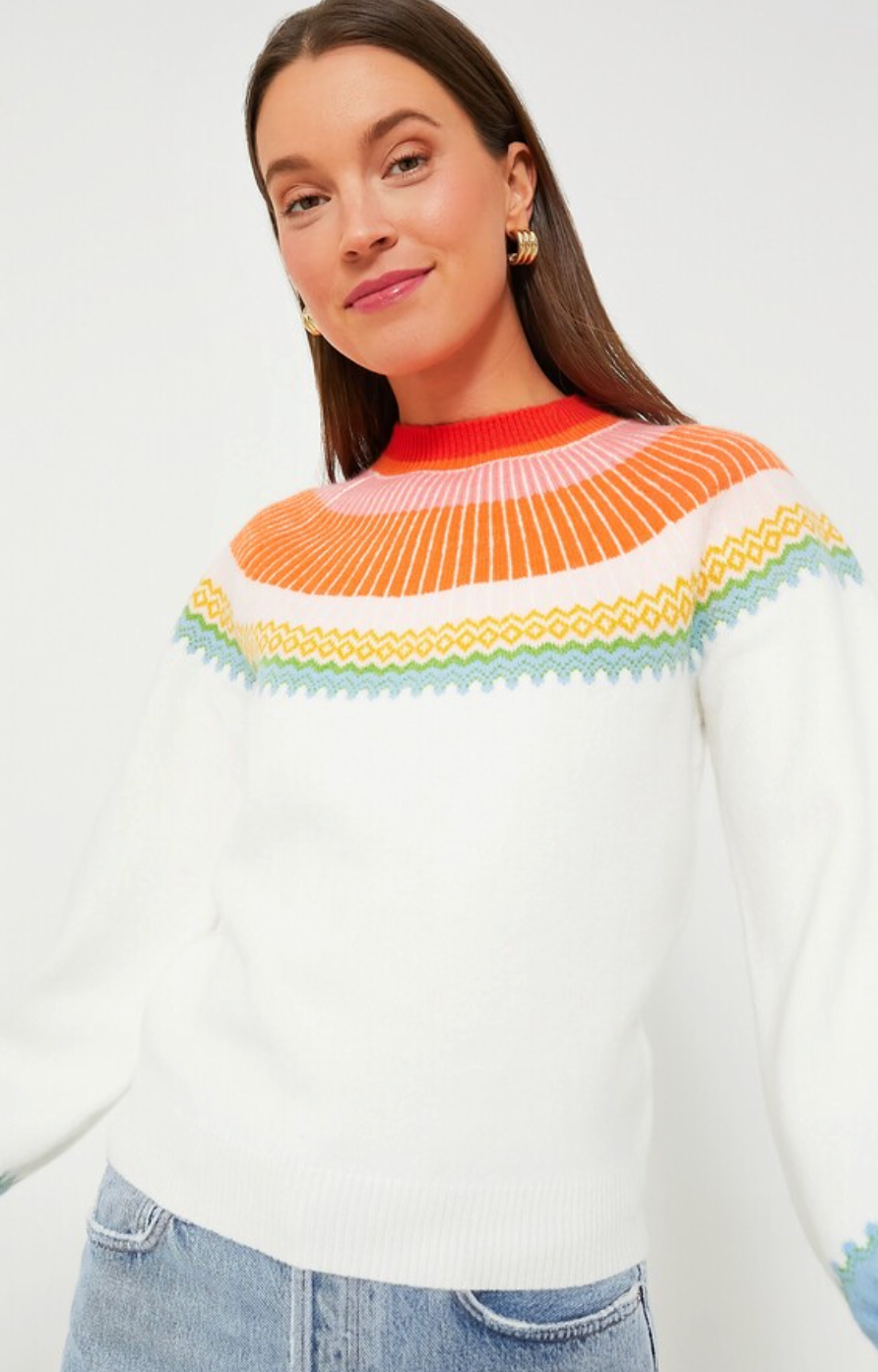 Hyacinth House Pastel Color Block Sweater size S