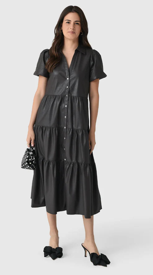 Brochu Walker The Havana Vegan Leather Dress size M