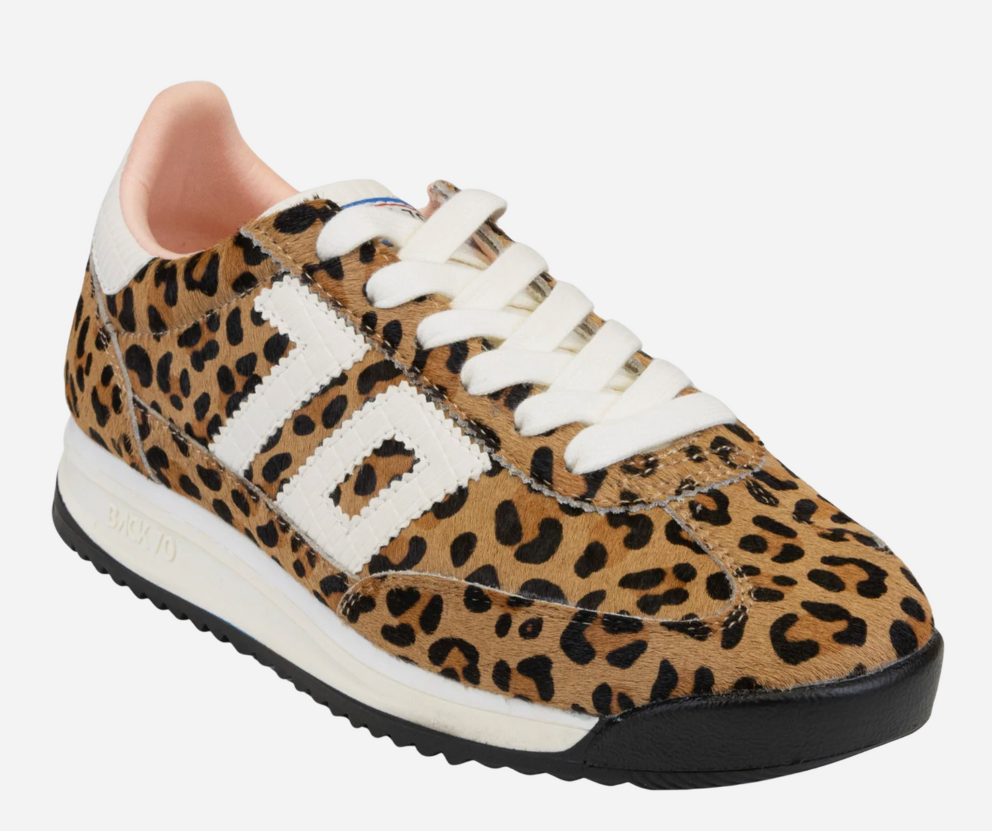 Back70 Barkley Jogger in Leopard Camel White Sneakers size 39