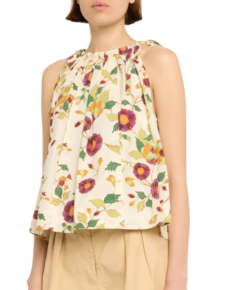 Ulla Johnson Zoe Top and Marn Shorts in White Iris size 4 / 6