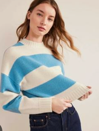 Boden Brushed Cropped Jumper size S