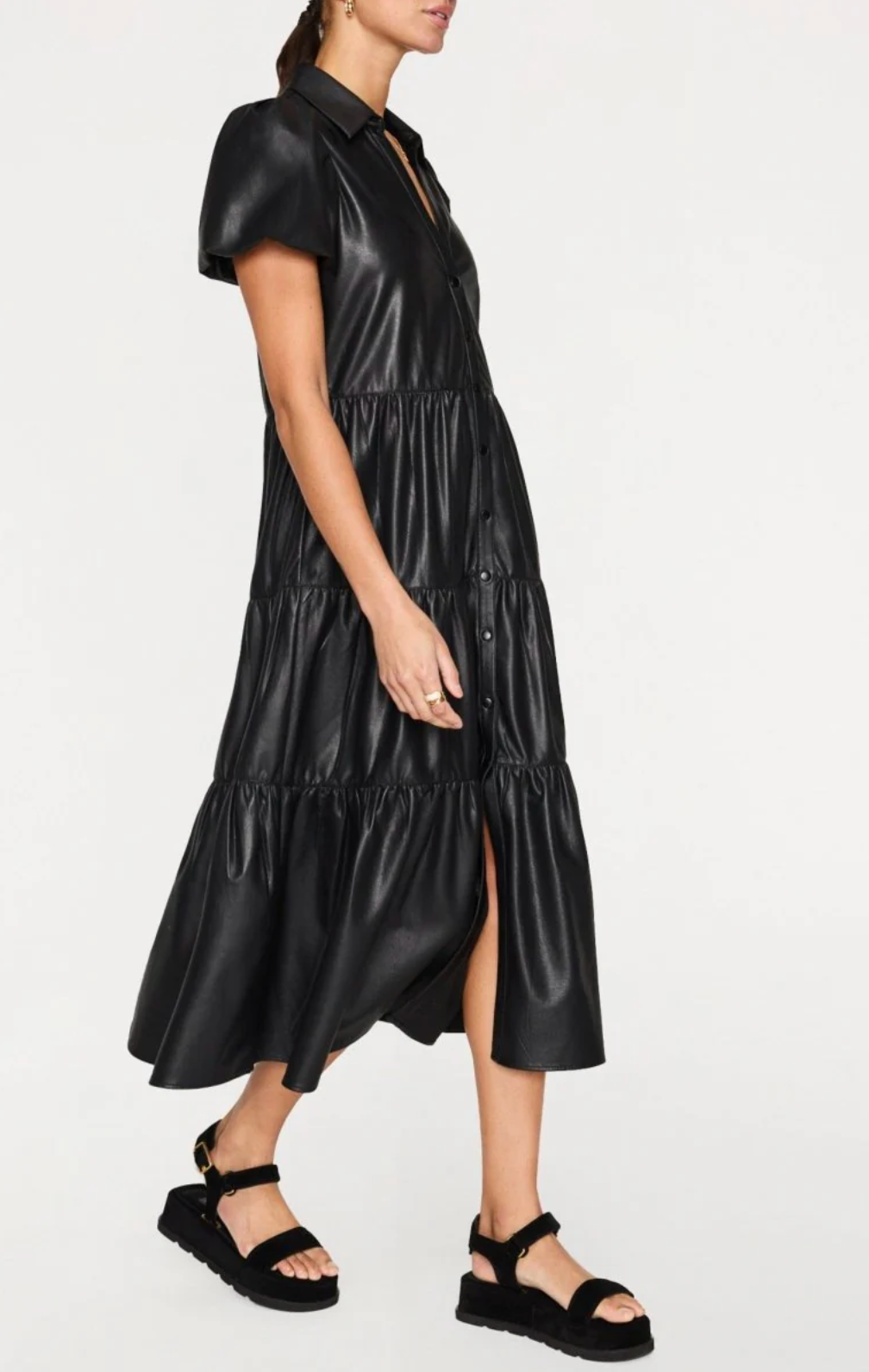 Brochu Walker The Havana Vegan Leather Dress size M