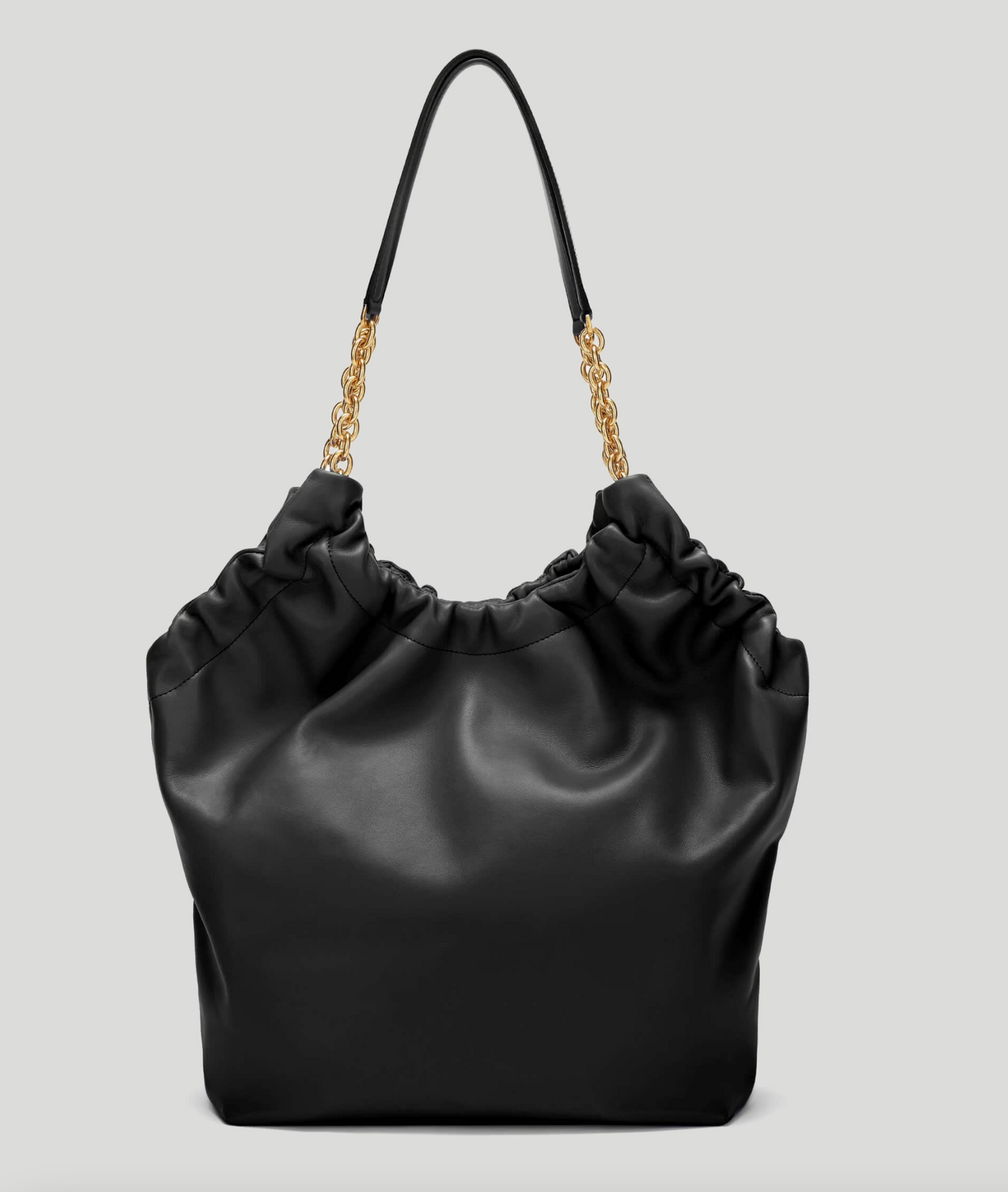 Demellier The Miami Black Leather Shoulder Bag