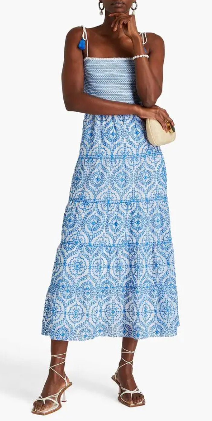 Alice and Olivia Marna Tiered Midi Dress size 2