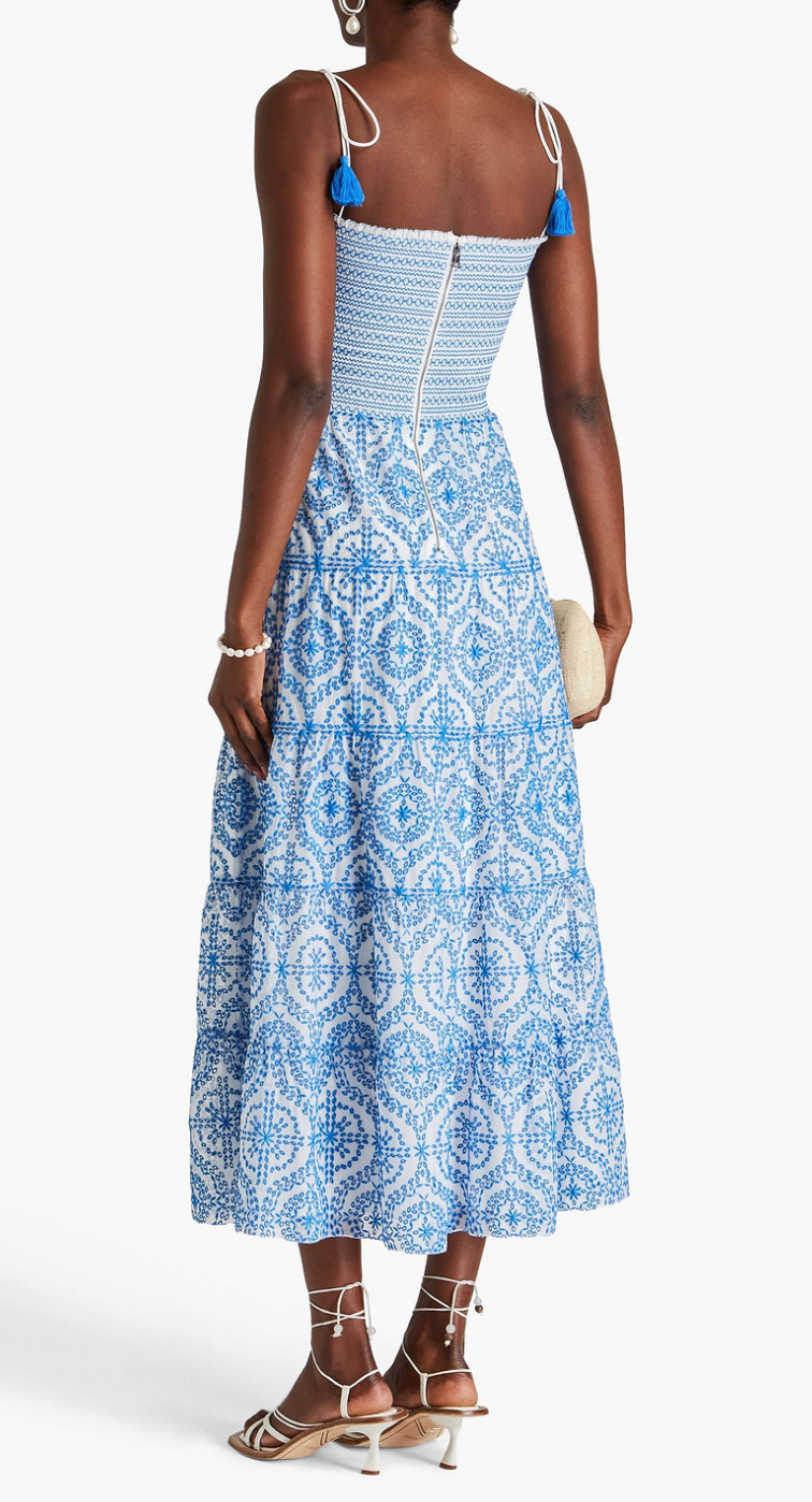 Alice and Olivia Marna Tiered Midi Dress size 2