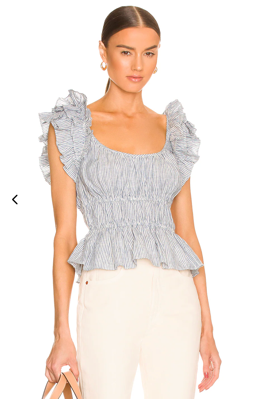 Ulla Johnson Paloma Top Marine size 0