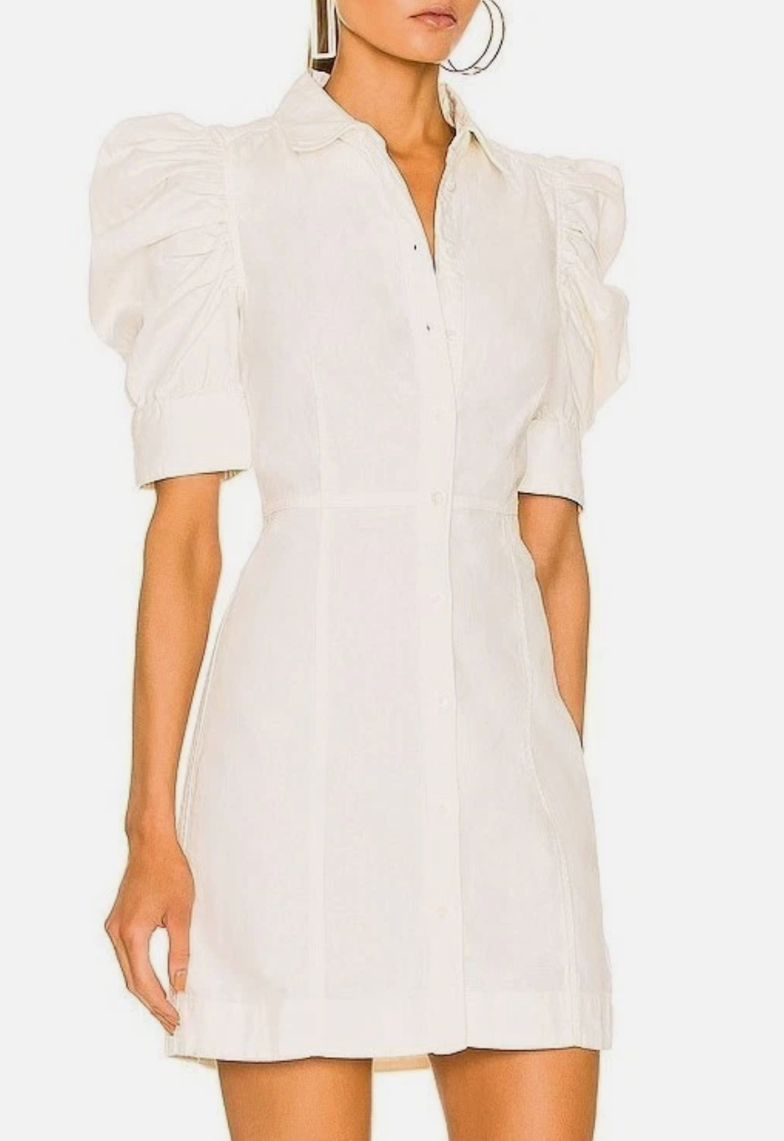 Frame Off-White Gillian Mini Dress size M