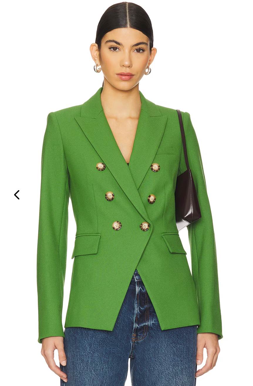 Veronica Beard Miller Dickey Jacket in Lemongrass size 10