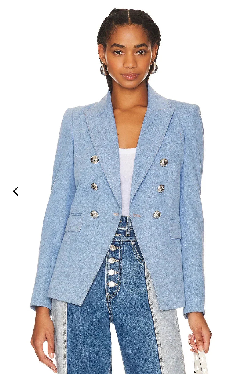 Veronica Beard Denim Miller Dickey Jacket Blazer size 10