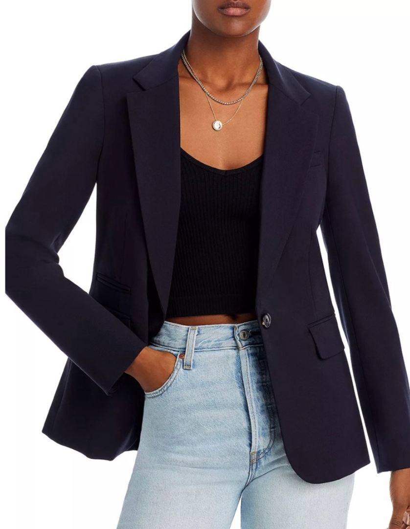 Veronica Beard Classic Dickey Jacket Navy size 16