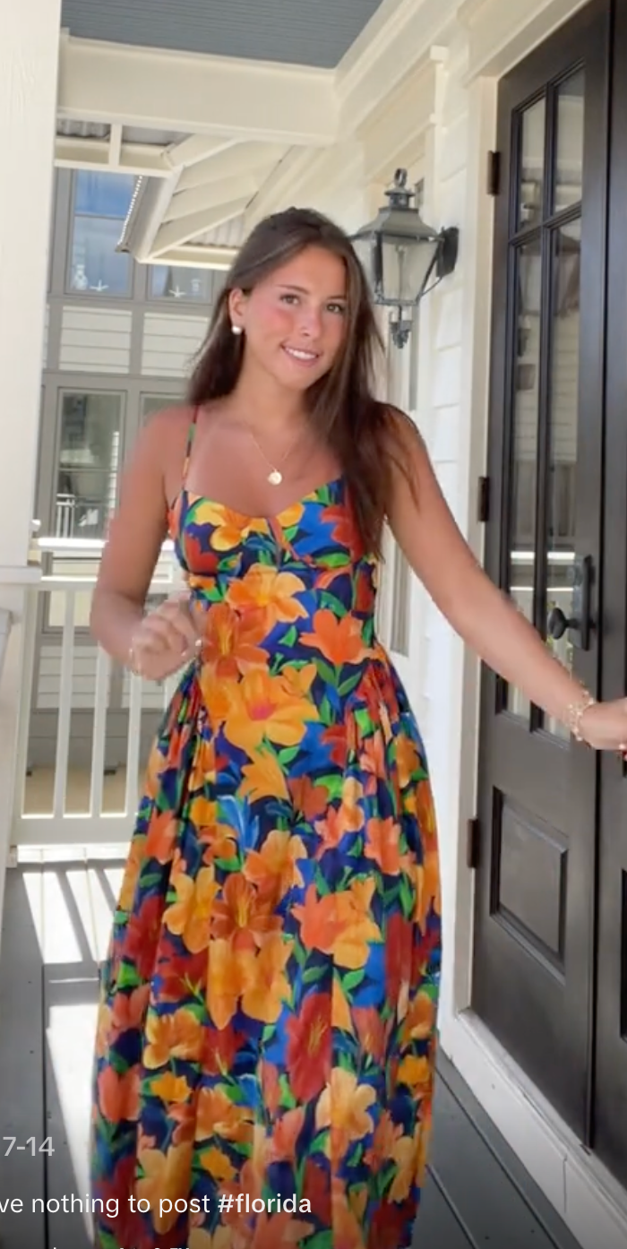 Farm Rio Sleeveless Maxi Dress in Nina size S