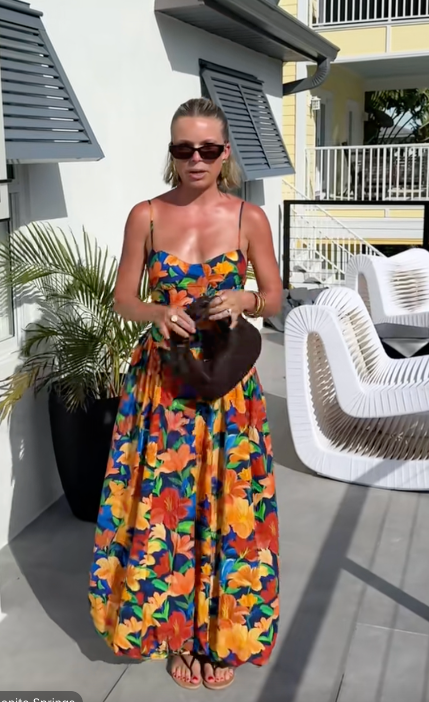Farm Rio Sleeveless Maxi Dress in Nina size S