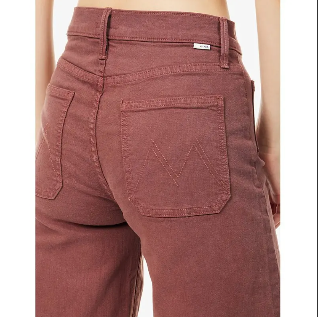 Mother The Patch Pocket Undercover Sneak Wide-Leg Jeans size 24