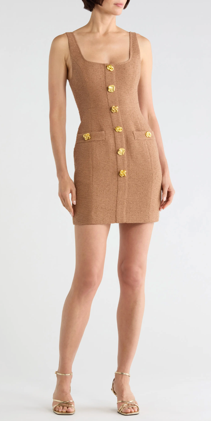L'Agence Wiley Sleeveless Tweed Mini Dress size 2