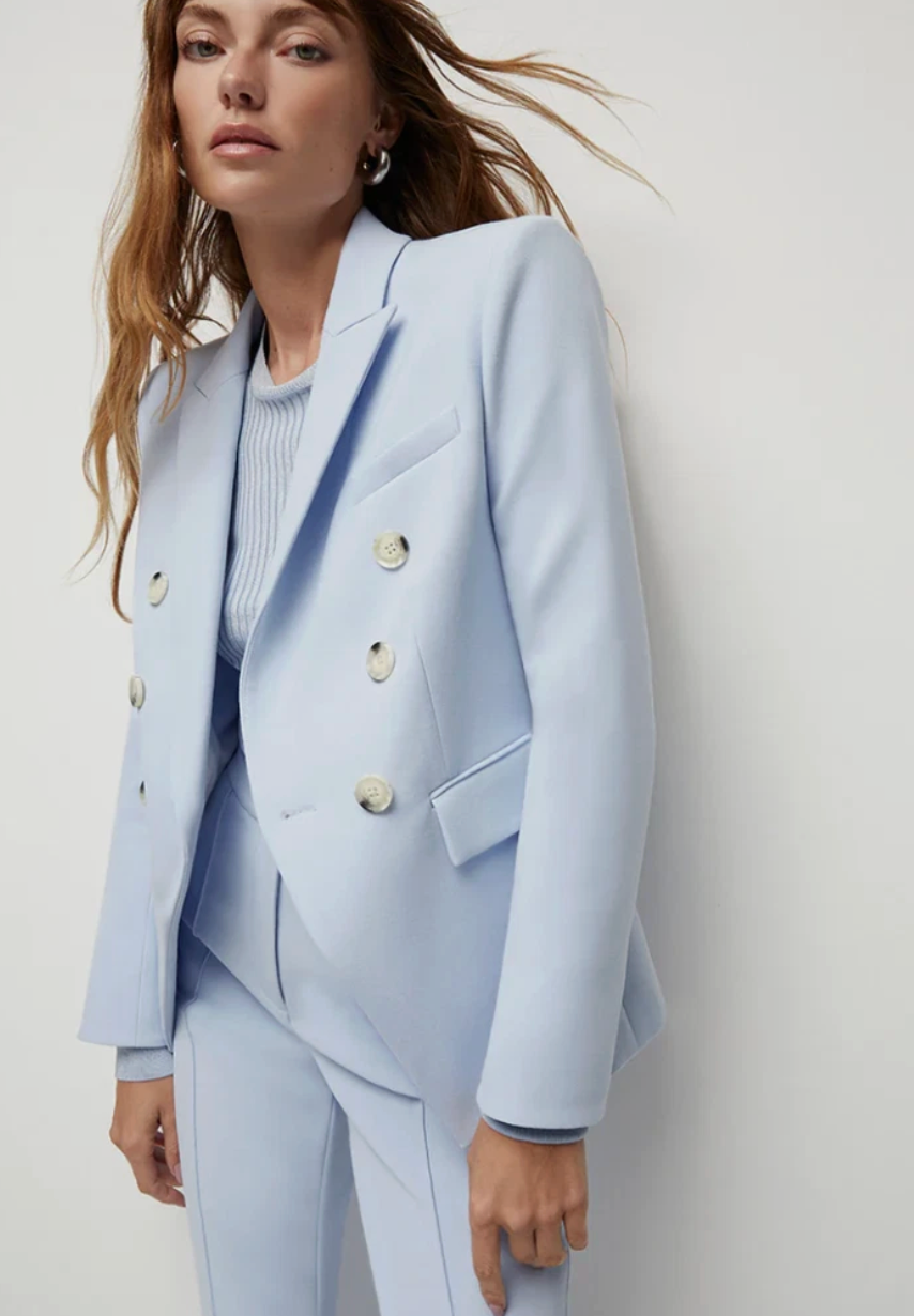 Veronica Beard Miller Dickey Jacket in Ice Blue size 2