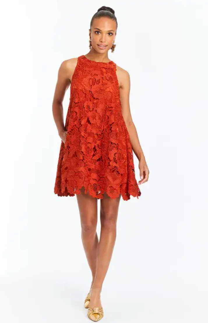 Mestiza  Luli Halter Lace Mini Dress size S