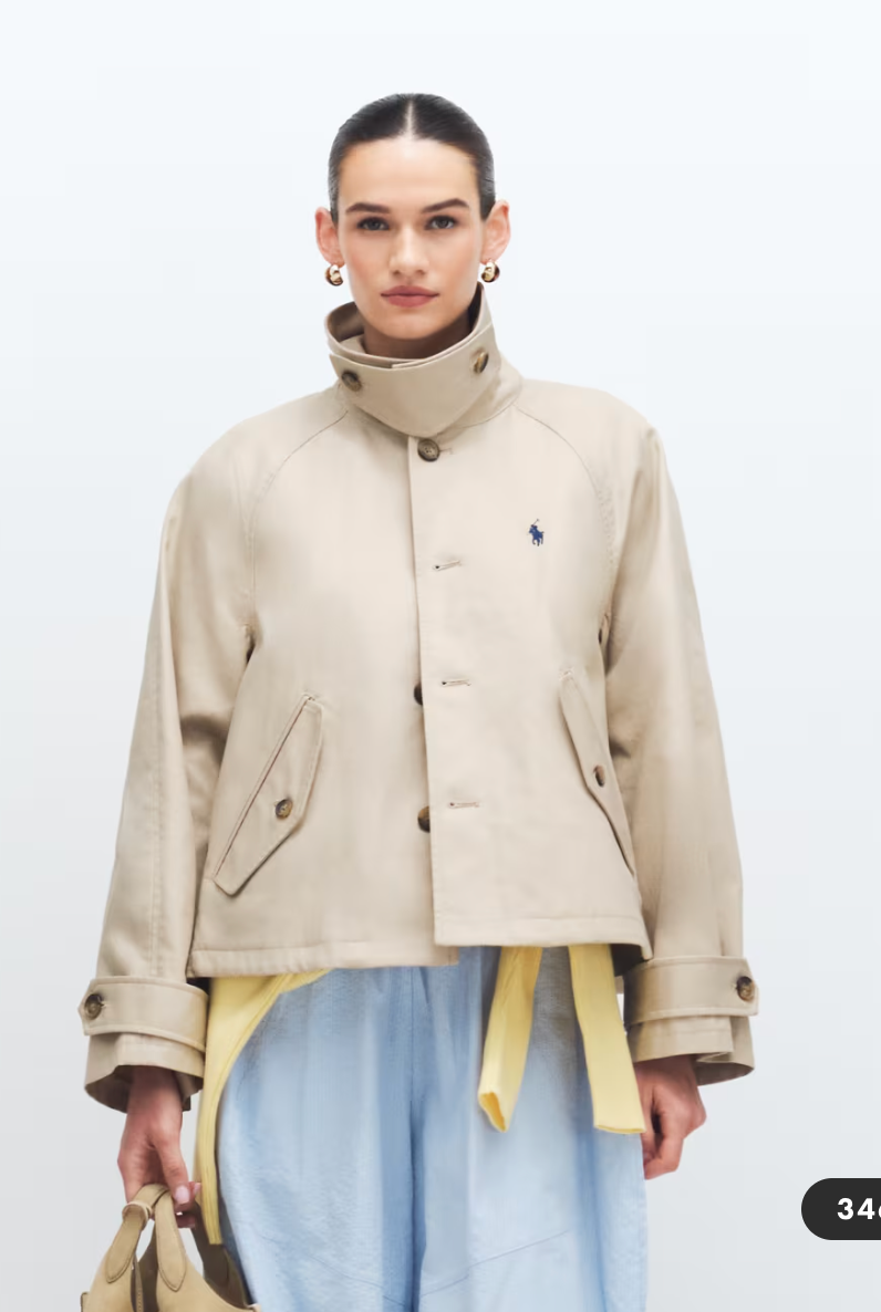 Polo Ralph Lauren Cotton Twill Jacket in Beige size XS