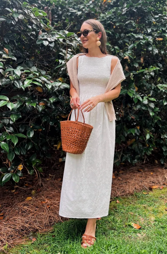 Hill House The Cosima Nap Dress in White size S