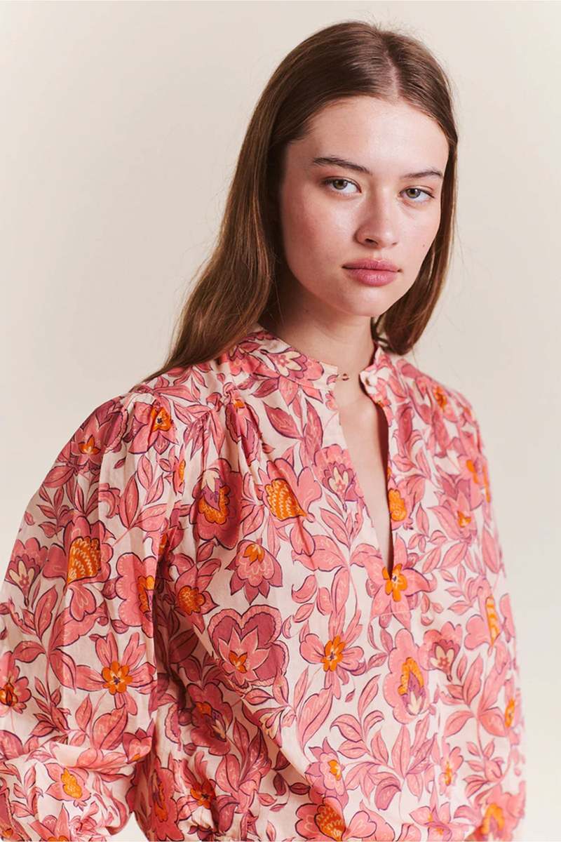 Trovata Bailey Blouse Tea Rose size Small
