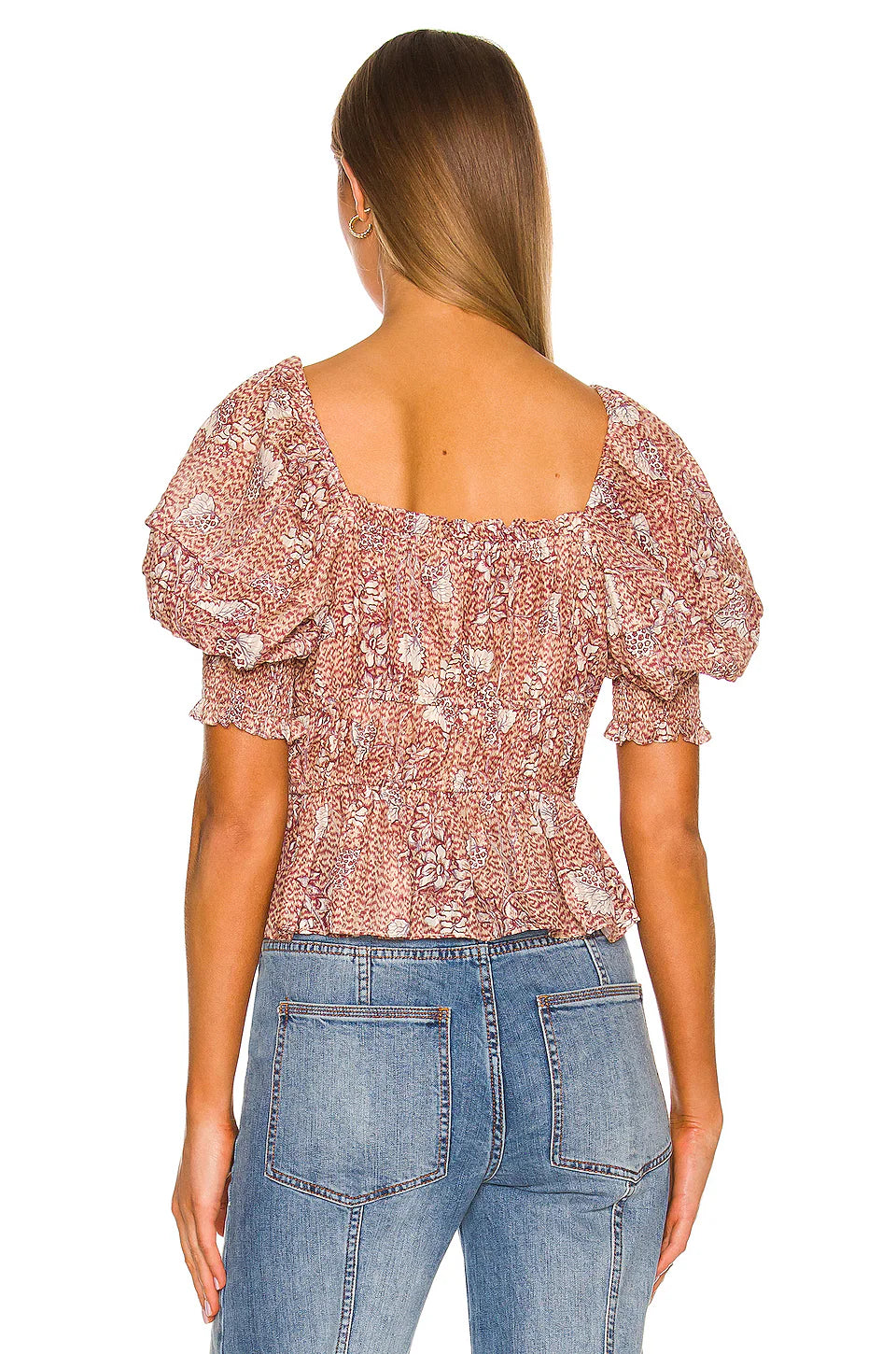 Ulla Johnson Kavi Blouse Top in Sandalwood size 4
