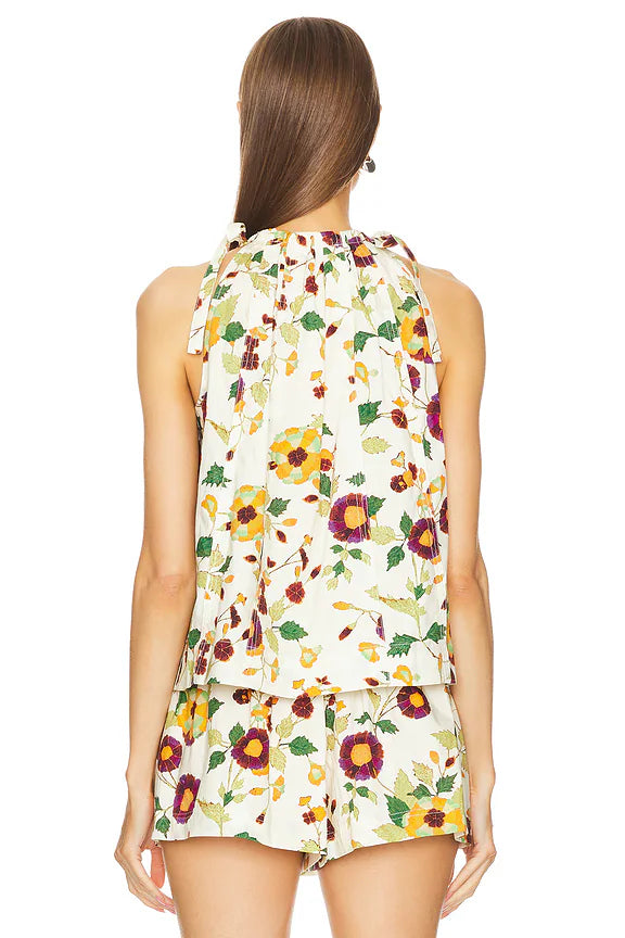 Ulla Johnson Zoe Top and Marn Shorts in White Iris size 4 / 6
