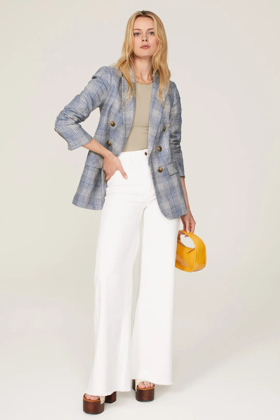 Veronica Beard Blue Plaid Beacon Dickey Jacket size 4
