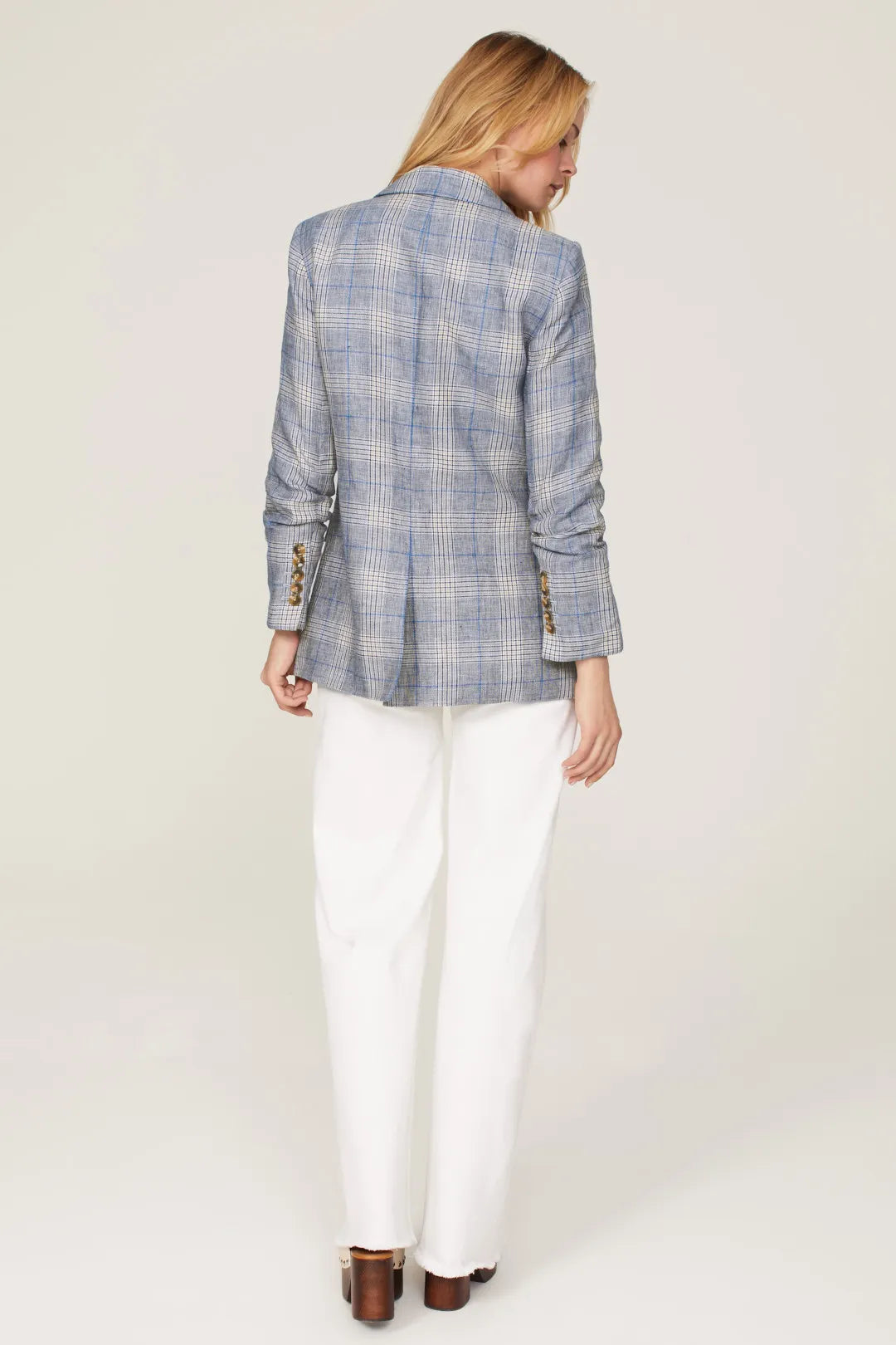 Veronica Beard Blue Plaid Beacon Dickey Jacket size 4